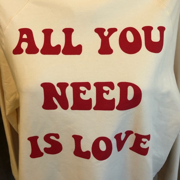Wildfox All You Need is Love sommers sweatshirt - Picture 4 of 12